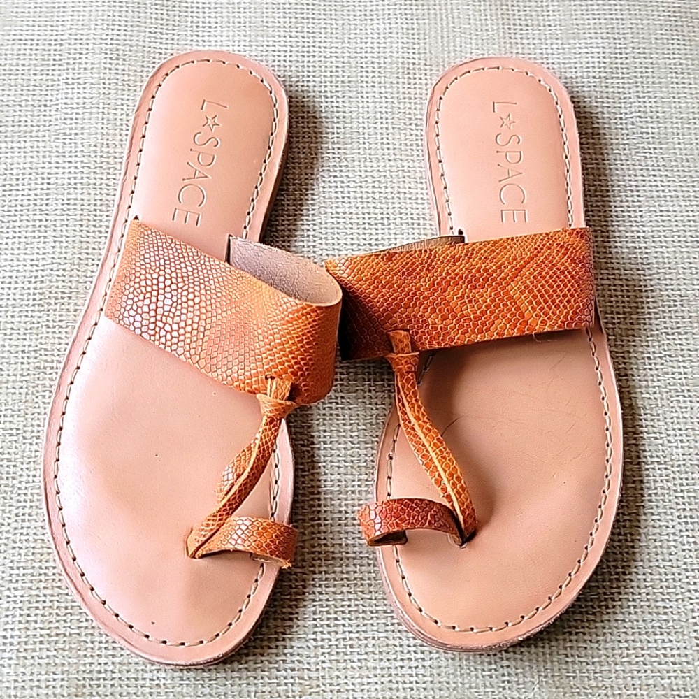 L-space Snake texture Sandal